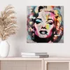 DEQOART Glasbild Echtglas 50x50 cm 'Farbenfrohe Diva' Produktbild-Vorschau 4