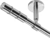 Gardinenstange mit Deckenhalterung I Metall Edelstahl Look Produktbild-Vorschau 1