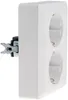MILOS Schutzkontakt-Steckdose 2-fach 250V/ 16A, 1x UP, weiß Produktbild-Vorschau 6