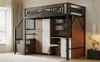 Lit mezzanine métallique Fortuna Lai 90 x 200 cm, cadre de Voir les images du produit 5
