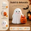 Halloween Geisterstatue Nachtlicht aus Kunstharz, Niedliche Produktbild-Vorschau 3