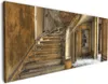 Wallario Premium Leinwandbild Massive Steintreppe in Produktbild-Vorschau 1