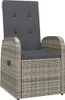 The Living Store 11-tlg. Garten-Essgruppe mit Kissen Grau Produktbild-Vorschau 4