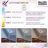 Deckenfluter mit Leseleuchte, Dimmbar, Titan, Eckig, ST59, Produktbild-Vorschau 5