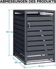 Box na odpadky Wiltec pro jeden odpadkový koš v antracitové Náhled obrázku produktu 2