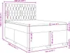 vidaXL Postel Boxspring s matrací Dark Grey 160x200 cm Náhled obrázku produktu 8