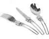 Posate pieghevoli – Set di posate per picnic – 2 set – Anteprima dell’immagine prodotto 4