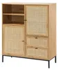 CALICOSY -  Hohe Buffetschrank mit Rattanfronten - L100 x Produktbild-Vorschau 5