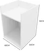 TB60 Kassenblock Ladentheke – Weiß – Modulares Verkaufs- & Produktbild-Vorschau 6