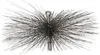 A chimney brush with wire bristles, isolated on a white background. Náhled obrázku produktu