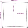 vidaXL Voile d'ombrage 160 g/m² Beige 4,5x4,5 m HDPE Voir les images du produit 7
