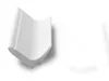A piece of white molding is shown against a white background. Produktbild-Vorschau