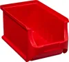 A red plastic storage bin is shown against a white background. Anteprima dell’immagine prodotto