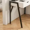 Scrivania bianca con cassetti su gambe nere premium 80 cm Anteprima dell’immagine prodotto 4