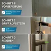 heicko Haustürgriff Edelstahl Stoßgriff 1600 mm, 45° Produktbild-Vorschau 5