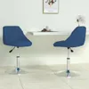 vidaXL Esszimmerstühle 2 Stk. Drehbar Blau Samt Produktbild-Vorschau 2