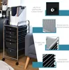COSTWAY Roll kontajner so 6 stohovateľnými zásuvkami, Náhľad obrázku produktu 5