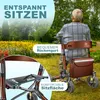 KESSER® Rollator Aluminium faltbar, höhenverstellbar & bis Produktbild-Vorschau 4