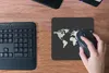MuchoWow® Mauspad Mousepad Weltkarte - Aquarell - Grau Produktbild-Vorschau 3