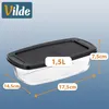 Vilde | Auflaufform aus Glas 1,5 L - mit Deckel - Produktbild-Vorschau 4
