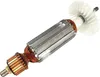 A close-up studio shot of an electric motor armature with a fan attached, isolated on a white background. Produktbild-Vorschau