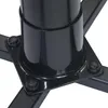A close-up view of the base of a black metal stand, likely for a garden shower, showing the connection to the support legs. Produktbild-Vorschau