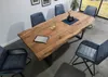 MASSIVMOEBEL24 Baumtisch Sheesham 220x100x77 natur gebeizt Produktbild-Vorschau 1