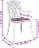 vidaXL Chaise de jardin, lot de 2, noir, 53 x 51 x 88,5 cm, Voir les images du produit 8