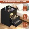 Nocny stolik ISOISL na 4 kółkach, z oświetleniem RGB, Podgląd zdjęcia produktu 3