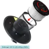 An exploded view of a vacuum cleaner filter assembly, showing how a filter is inserted into a mesh basket, which is then attached to a base. Produktbild-Vorschau