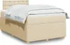 Boxspringbett mit Matratze Creme 120x200 cm Stoff Produktbild-Vorschau 2