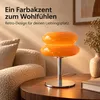 Glas Tischlampe im Retro-Design – LED Nachttischlampe Produktbild-Vorschau 3