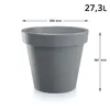 Doniczka Lofly okrągła 39 cm kamienna Podgląd zdjęcia produktu 6