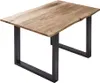Esstisch Baumkante massiv Akazie naturfarben 120 x 80 cm Produktbild-Vorschau 1