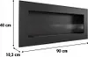 Wandkamin Bioethanol DELTA2 SLIM mit Verglasung set Produktbild-Vorschau 9