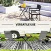 Outsunny tavolo da giardino pieghevole 70 x70 cm, tavolo da Anteprima dell’immagine prodotto 10
