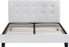 Lit double en pvc "Julia" - 140 x 190 cm - Blanc Voir les images du produit 4
