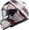 LS2 FF320 Stream Evo Tacho Helm Farbe: Weiß/Schwarz/Rot, Produktbild-Vorschau 4