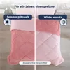 Wellsoft Bettdecke Rosa 155x220 cm – Wendbare Produktbild-Vorschau 5