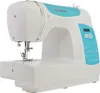 A white and teal SINGER C5205 sewing machine is shown from a side-angle on a white background. Anteprima dell’immagine prodotto