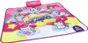 A pink unicorn-themed dance mat with a control unit on top, set against a white background. Produktbild-Vorschau