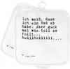 Mr. & Mrs. Panda Topflappen Ich weiß, dass ich... - Weiß - Produktbild-Vorschau 1