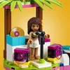 A LEGO Friends character performing on a stage with musical accessories. Produktbild-Vorschau