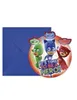 Biglietti d'invito PJ MASKS 6 pezzi Anteprima dell’immagine prodotto 2
