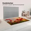 KitchenYeah© Herdabdeckplatte Blumen - Rosen - Rot , Produktbild-Vorschau 3
