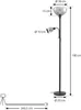 Lindby Stehleuchte Nehemia, schwarz, Glas, Leselicht, 185 Produktbild-Vorschau 4