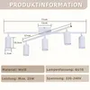 ZMH stropní světlo bílé stropní reflektor GU10: stropní Náhled obrázku produktu 3