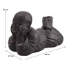Stonox Shaolin Mönch Figur Ikans Steinguss frostbeständig Produktbild-Vorschau 6