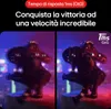 Two side-by-side images of a futuristic robot figure, with text overlays highlighting response time. Náhled obrázku produktu