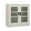 vidaXL Armadio per ufficio grigio chiaro 90x40x90 cm Anteprima dell’immagine prodotto 9